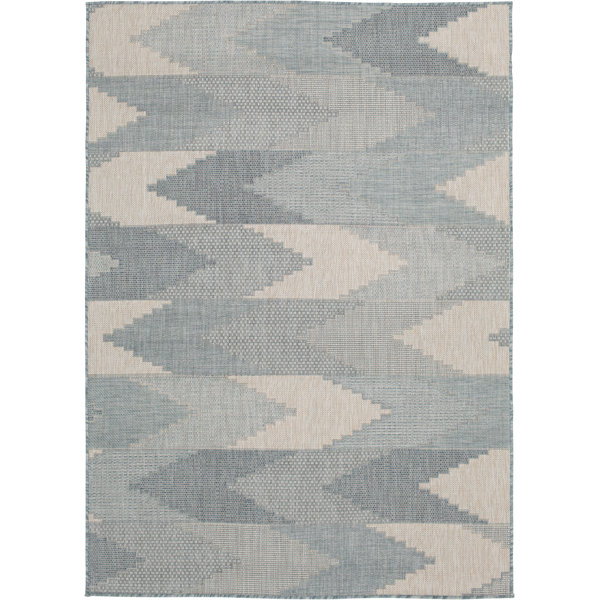 Steelside™ Ramsey Gray Indoor / Outdoor Area Rug Wayfair